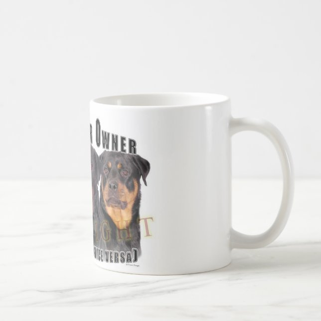 Caneca De Café Rottweiler (Direita)