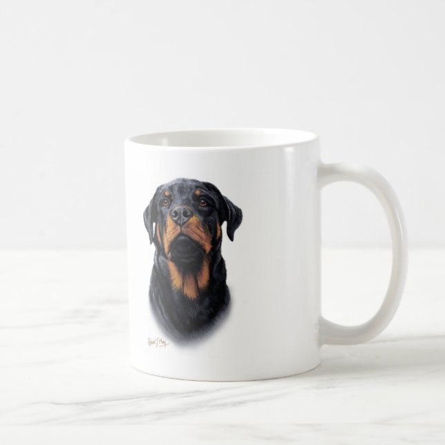 Caneca De Café Rottweiler (Direita)