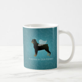 Caneca De Café Rottweiler Angel - Pet Memorial Design
