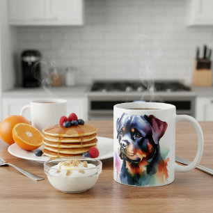 Caneca De Café Rottweiler Moderno