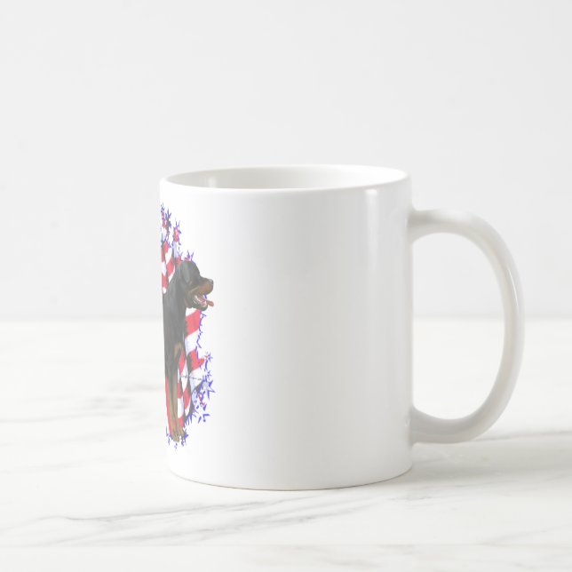 Caneca De Café Rottweiler Patriot (Direita)