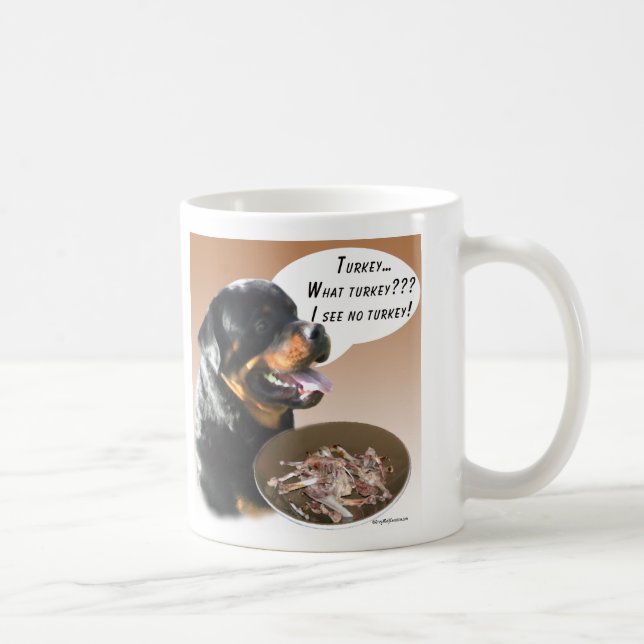Caneca De Café Rottweiler Turquia (Direita)