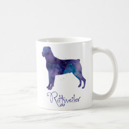 Caneca De Café Rottweiler Watercolor