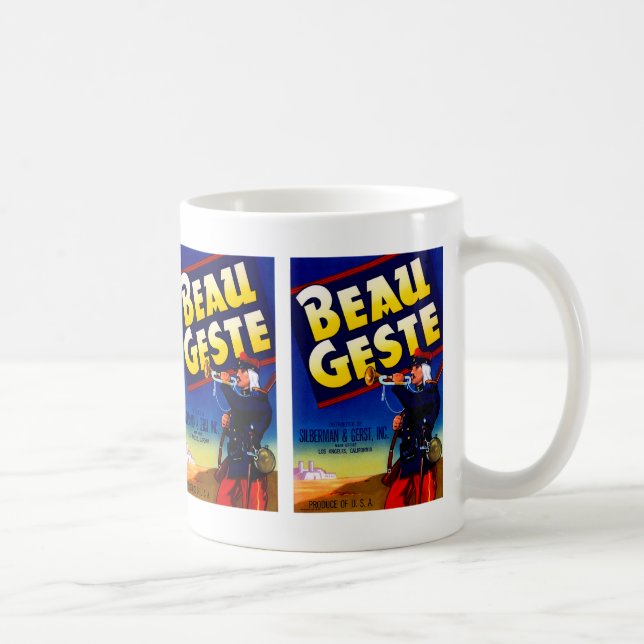 Caneca De Café Rótulo Beau Geste (Direita)