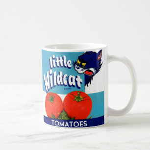 Caneca De Café Rótulo da caixa de tomate Wildcat