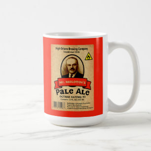 Caneca De Café Rótulo de Ale Pale do Sr. Molotov