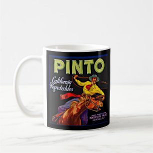 Caneca De Café rótulo de caixa de legumes Pinto impressão