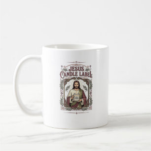Caneca De Café Rótulo de Vela Jesus Vela Jesus Fé Cristã Vi