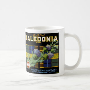 Caneca De Café Rótulo Laranja da Caledonia