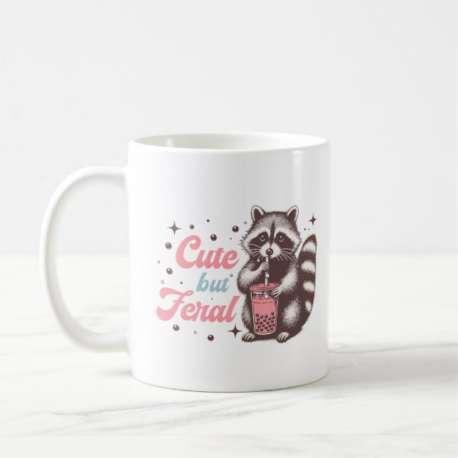 Caneca De Café Rótulo Retro Engraçado, mas Bonito (Esquerda)