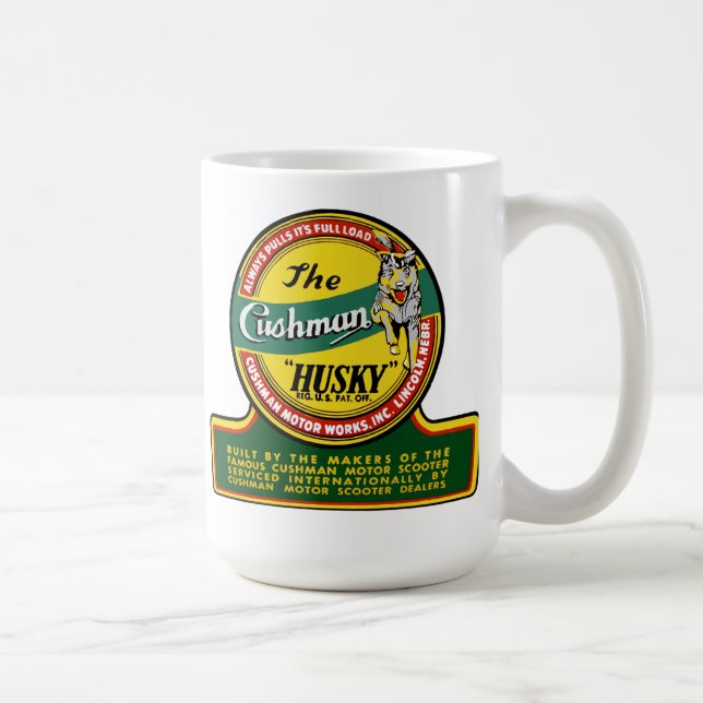 Caneca De Café Rouco de Patinetes Cushman (Direita)