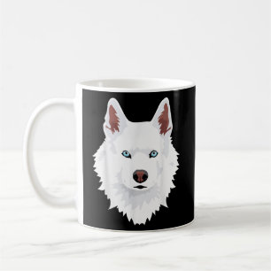 Caneca De Café Rouco - Husky Siberiano - Cachorro Branco da Neve
