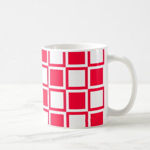 Caneca De Café Rouge Bold Mod Quadrados