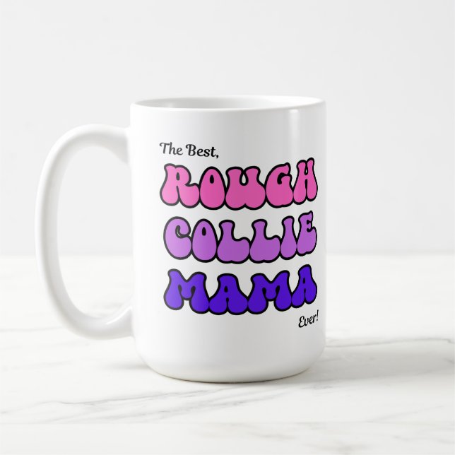 Caneca De Café Rough Collie Mama Mug (Esquerda)