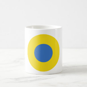 Caneca De Café Roundel da Força Aérea Ucraniana