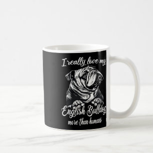 Caneca De Café Roupa Buldogue Ama Meu Buldogue Inglês