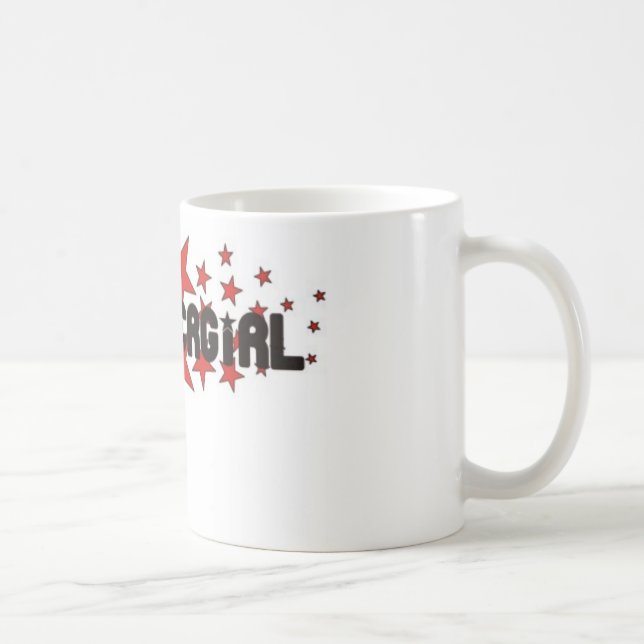 Caneca De Café Roupa da estrela da menina de Gixxer (Direita)