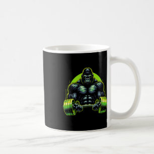 Caneca De Café Roupa de academia de macaco gorila Bodybuilding Mo