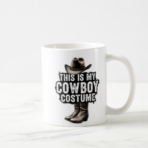 Caneca De Café Roupa de Cowboy Ocidental Bonito para Homens