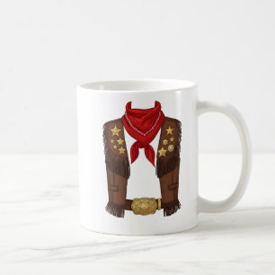 Caneca De Café Roupa de Cowboy Ocidental Fofo para Homens