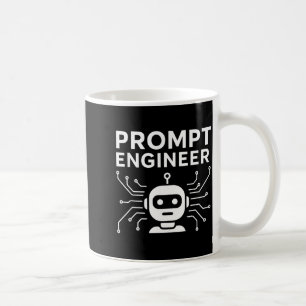 Caneca De Café Roupa de Engenheiro de Prompt Piada de Tecnologia