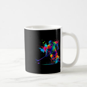 Caneca De Café Roupa de jogador de hóquei Color Splash para espor