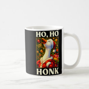 Caneca De Café Roupa de Natal Engraçada de Ganso Ho Ho Honk para