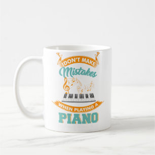Caneca De Café Roupa de Piano Engraçada para um Pianista