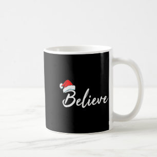 Caneca De Café Roupa de pijama engraçada de Natal Acredite no Pap