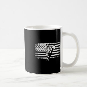 Caneca De Café Roupa de Snowboard da Bandeira Americana - Snowboa