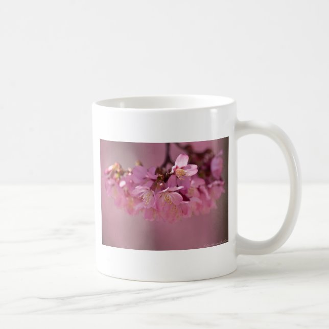 Caneca De Café Roupa e presentes Cherry Blossoms Hot Primavera 20 (Direita)