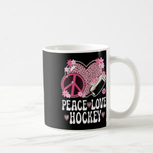 Caneca De Café Roupas de Amante de Hockey Paz Amor Impressão de G