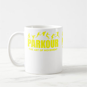 Caneca De Café Roupas de Parkour para Explorar a Paisagem Urbana