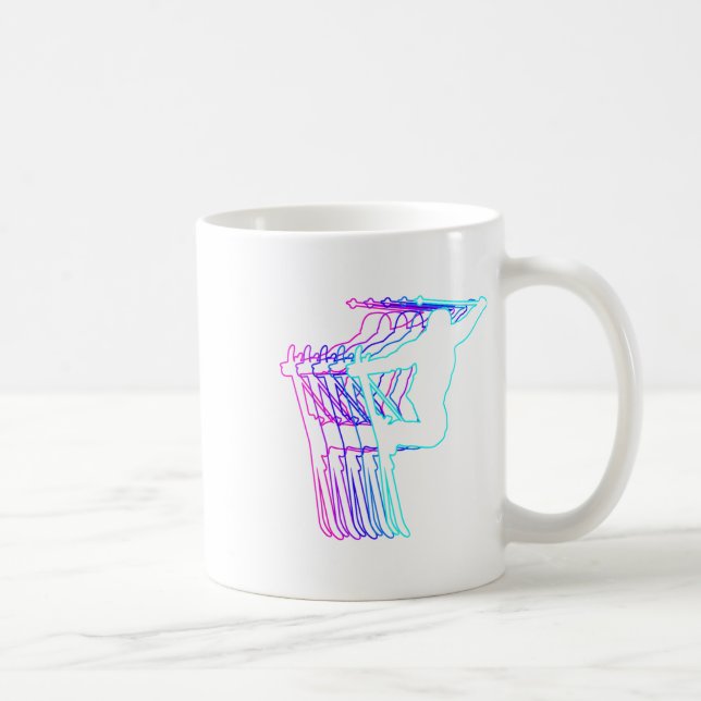 Caneca De Café Roupas De Skiier Para Jovens Jovens Rapazes (Direita)