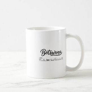 Caneca De Café Roupas de Viagem Férias Botswana Skyline