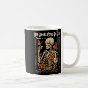 Caneca De Café Roupas Femininas Fé Cristã Ossos Secos Voltam à Vi