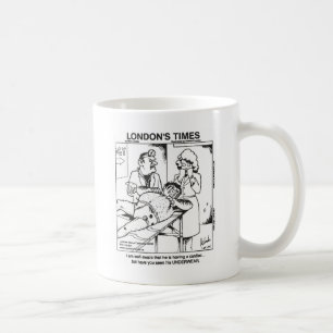 Caneca De Café Roupas Íntimas Sujas & Hospitais Presentes e Camis