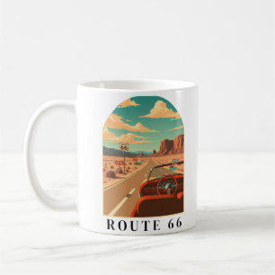 Caneca De Café Route 66 Classic Road Trip Vintage