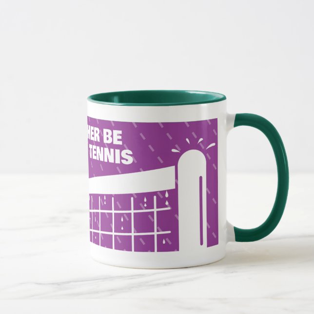 Caneca de café roxa e verde fofa para amante de tê (Direita)
