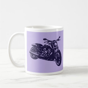 Caneca de café roxa especial da V-Haste
