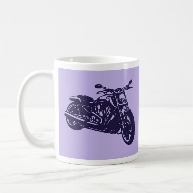 Caneca de café roxa especial da V-Haste (Esquerda)