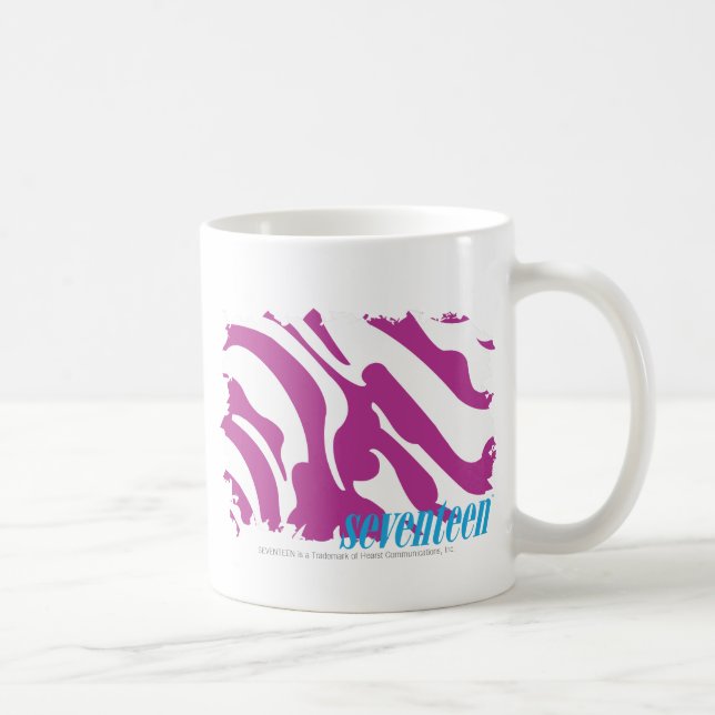 Caneca De Café Roxo 3 da zebra (Direita)
