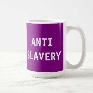 Caneca De Café Roxo anti-escravidão