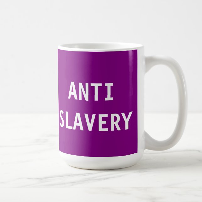 Caneca De Café Roxo anti-escravidão (Direita)