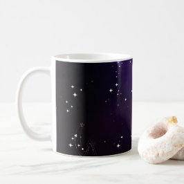 Caneca De Café Roxo Cósmico Profundo Galáxia Espaço Exterior