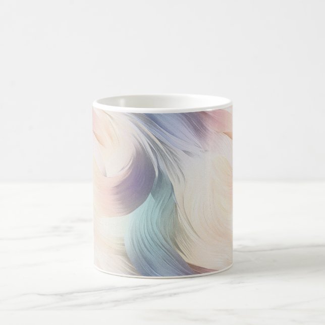 Caneca De Café Roxo Creme Água Rosa Espiral (Centro)