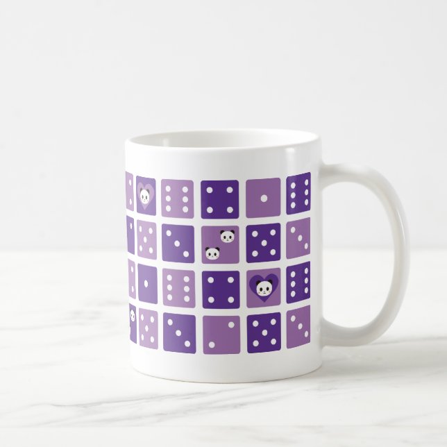 Caneca De Café roxo da panda (Direita)