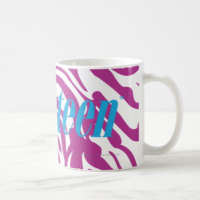 Caneca De Café Roxo da zebra (Direita)
