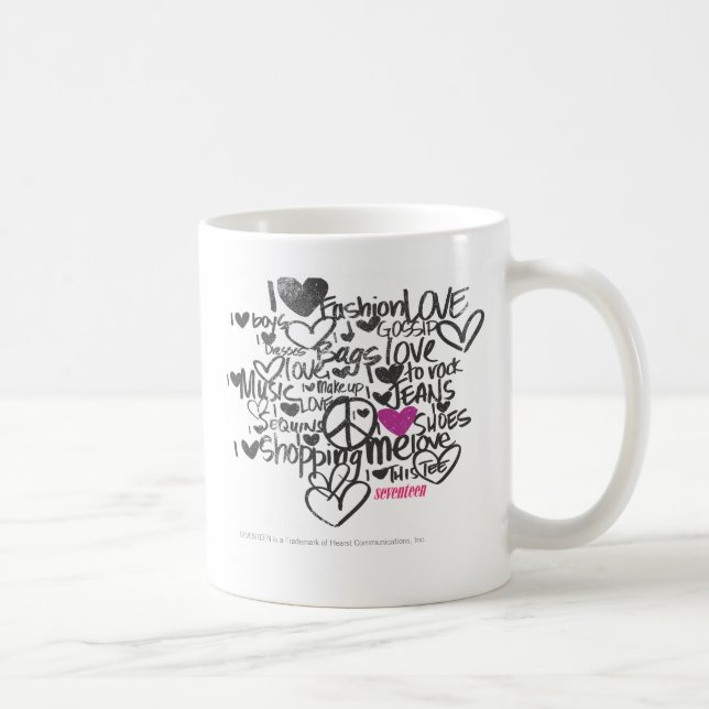 Caneca De Café Roxo dos grafites (Direita)