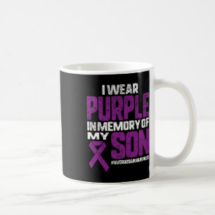 Caneca De Café Roxo Em Memória Do Meu Filho Sobre-Dosagem